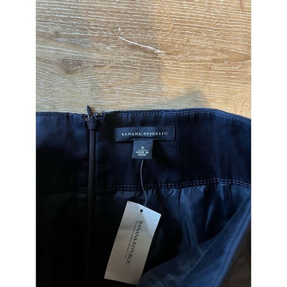 Banana Republic Womens Blue A-line Skirt Size 4 NWT - Picture 3 of 3